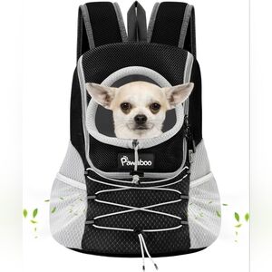 [Pawaboo] Handsfree Black and Gray Small Dog Carrier Backpack